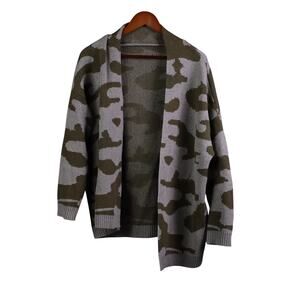 Current Elliot Knit Sweater Cardigan Womens S/M Commando Camo